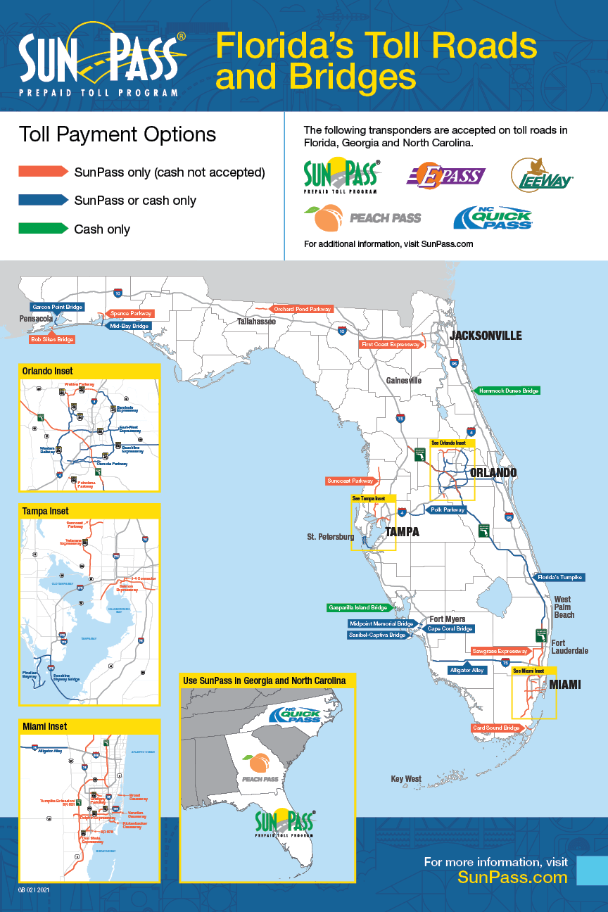 Tampa Toll Roads Rental Car At Jaxon Lawson Blog FL Toll Road Map With Agencies 